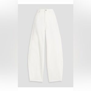 Toteme White High-Rise Wide-Leg Jeans